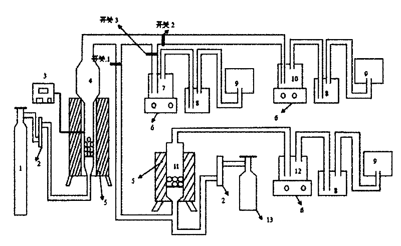 schematic diagram of the reaction device