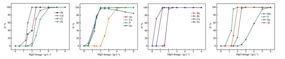 Figure 13. Adsorption of other ions on MgO