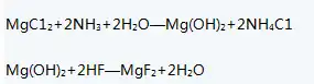 Preparation of Magnesium Fluoride by Brine-Ammonia-Hydrofluoric Acid Method