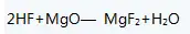 Preparation of magnesium fluoride by magnesium oxide method