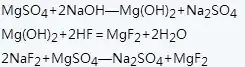 Preparation of magnesium fluoride by magnesium sulfate (or magnesium nitrate) method