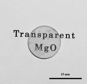 MgO transparent ceramics