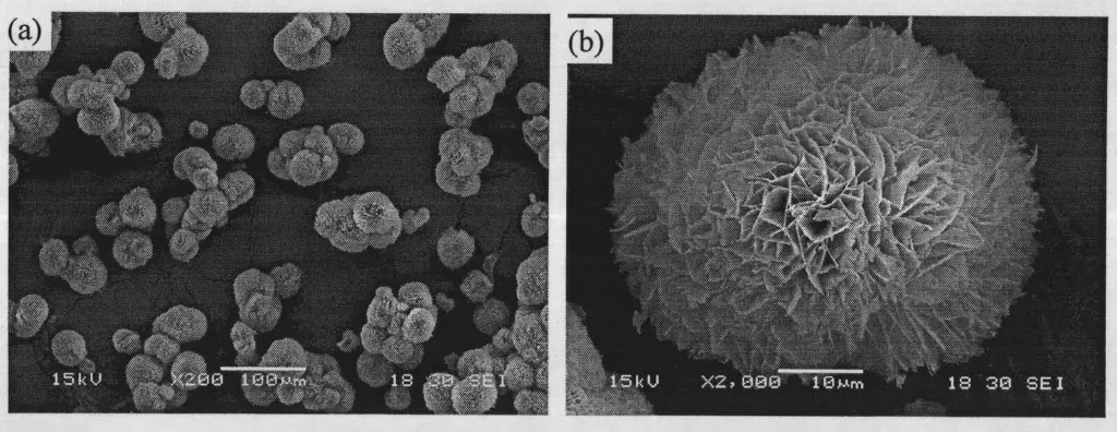 Rose shaped porous alkali carbonate carbonate micro ball synthesis